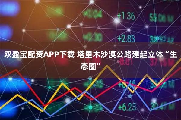 双盈宝配资APP下载 塔里木沙漠公路建起立体“生态圈”